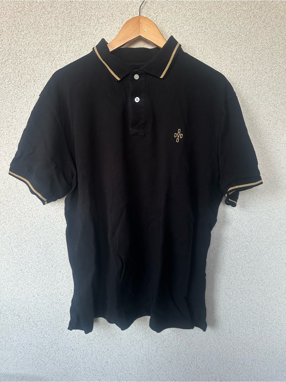 OVO October’s Very Own Black Gold Polo Shirt | Size: 2XL